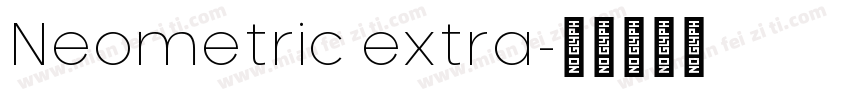 Neometric extra字体转换
